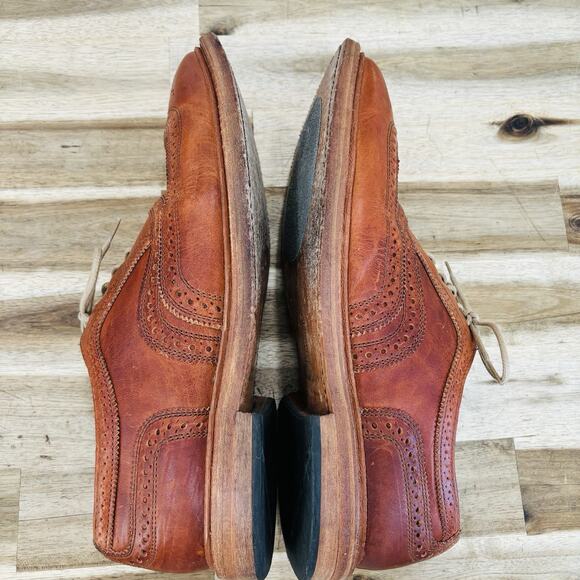 Allen Edmond McTavish Oxfords Cognac Brown Leather US Size 10.5 Made in USA main image 11